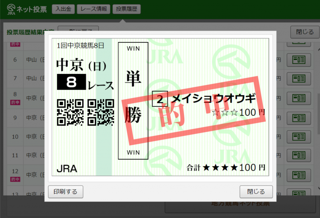 トリボラハイボール馬券術が単勝２１５０円を的中！！