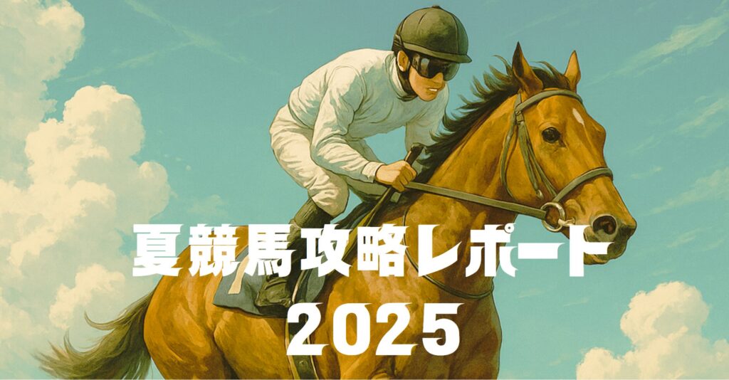 夏競馬攻略レポート2025をnoteにて新公開。過去５年間プラス回収継続中。